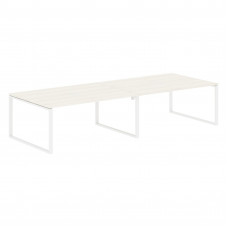 Стол 4-х местный EQWST 3513 Ясень Траун/Белый 3526х1346х750 EDIS