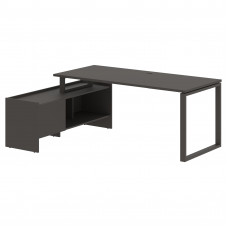 Стол с тумбой EQCT 19814 Мокко/Мокко 1960х1400х750 EDIS