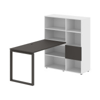 Стол-стеллаж EQRST 1113 Мокко/Мокко/Белый 1790х1120х1355 EDIS