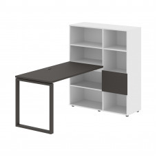 Стол-стеллаж EQRST 1113 Мокко/Мокко/Белый 1790х1120х1355 EDIS