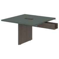 Стол приставной VFCT 1212 Нефрит/Дуб Сильвер 1200х1200х750 VELION