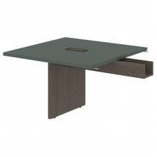 Стол приставной VFCT 1212 Нефрит/Дуб Сильвер 1200х1200х750 VELION