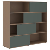 Шкаф с дверьми купе VMCS 1615 Нефрит/Кобра 1600х450х1517 VELION