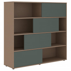 Шкаф с дверьми купе VMCS 1615 Нефрит/Кобра 1600х450х1517 VELION