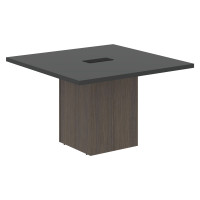 Стол центральный VCCT 1212 Яшма черный/Дуб Сильвер 1200х1200х750 VELION