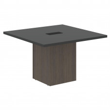 Стол центральный VCCT 1212 Яшма черный/Дуб Сильвер 1200х1200х750 VELION