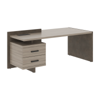 Стол СФ-531311 Дрифтвуд Бетон чикаго темГрафит 2000х961х840 WOOD&STONE