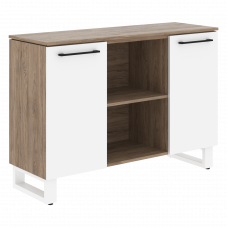 Греденция EGR 1395 Белый/Кария Пальмира 1350х452х956 ENIO