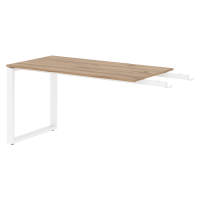 Брифинг-приставка EB 1470 Дуб Денвер светлый/Белый 1400х700х750 ENIO