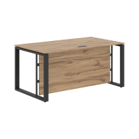 Стол руководителя EST 169H Дуб Денвер светлый/Антрацит 1600х900х750 ENIO