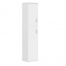 Шкаф колонка с глухой малой и средней дверьми СУ-1.8(L) Белый 406*365*1975 IMAGO
