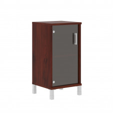 Шкаф-колонка низкая со стеклянной дверью B 411.5 Бургунди 475х450х920 BORN