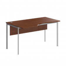 Стол эргономичный СА-2SD(L) Орех Французский/Алюминий 1400х900х755. IMAGO-S