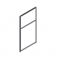 Секция комбинированной перегородки RP115SL60 Серый/Tempo 8 (зеленый) 600х22х1115