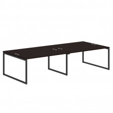 Стол 4-х местный XQWST 3214 Легно темный/Антрацит 3206х1406х750