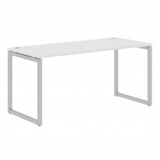 Стол прямой XQST 167 Белый/Алюминий 1600х700х750