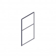 Секция комбинированной перегородки RP130SL70 Bravo grey/Серый 700х22х1300