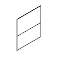 Секция комбинированной перегородки RP160SL140 Bravo grey/Серый 1400х22х1600