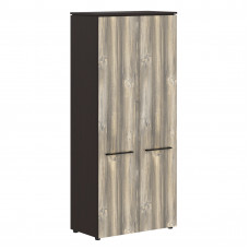 Шкаф с глухими дверьми MHC 85.1 Дуб Базель/Венге Магия 854х423х1956