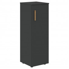 Шкаф колонка с глухой средней дверью и топом FMC 40.1(R) Черный графит/Черный графит 404х429х1213