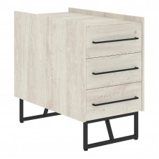 Тумба приставная LLC-3D Сосна Эдмонт/Черный 461х800х750 LOFTIS