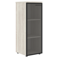 Шкаф колонка с стеклянной дверью в раме (L) и топом XMC 42.7.1(L) Сосна Эдмонт 432х432х1190