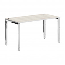 Стол прямой XGST 147.1 Сосна Эдмонт/Нержавейка полированная 1400х700х750 XTEN GLOSS