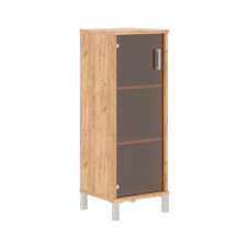 Шкаф-колонка средняя со стеклянной дверью B 421.8 Дуб Бофорд 475х450х1286 BORN