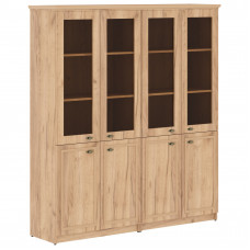 Шкаф высокий 2-х секционный комбинированный RHC 180.2 Дуб Бофорд 1808х466х2023 RAUT