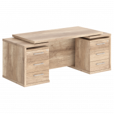 Стол 2-х тумбовый TDT 197.A Дуб Каньон Z 1900х750х750 TORR-Z