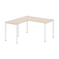 Стол угловой XS6CT 1415 Бук Тиара/Белый 1400х1500х750 XTEN-S60
