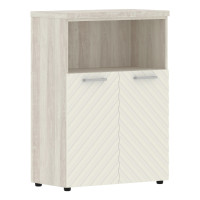 Шкаф с глухими малыми дверьми и топом TLMC 85.3 Латте/Сосна Эдмонт Z 856х450х1203 TORR LUX