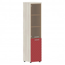 Шкаф колонка комбинированая с топом TLHC 42.2(L) Серо-голубой/Сосна Эдмонт Z 432х450х1968 TORR LUX