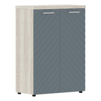 Шкаф с глухими средними дверьми и топом TLMC 85.1 Серо-голубой/Сосна Эдмонт Z 856х450х1203 TORR LUX