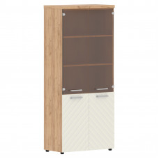 Шкаф комбинированный с топом TLHC 85.2 Латте/Дуб Бофорд Z 854х452х1968 TORR LUX