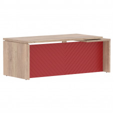 Стол руководителя TLCT 209(L) Дуб Каньон Z/Красный 2000х900х750 TORR LUX