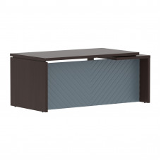 Стол руководителя TLCT 189(L) Венге Магия Z/Серо-голубой 1800х900х750 TORR LUX