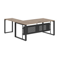 Стол руководителя ECT 1819M Кария Пальмира/Антрацит 1800х1900х750 ENIO