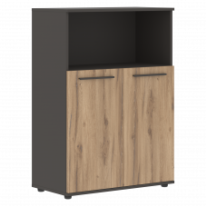 Шкаф средний широкий EMCS 85.3 Дуб Денвер светлый/Мокко/Мокко 852х430х1199 EDIS