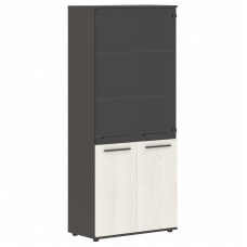 Шкаф высокий широкий EHCS 85.2 ЯсеньТраун/Мокко/Мокко 852х430х1967 EDIS