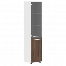 Шкаф высокий узкий EHCS 42.2 Дуб Денвер тёмный/Белый/Белый 426х430х1967 EDIS