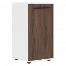 Шкаф малый узкий ELCS 42.1 Дуб Денвер тёмный/Черный/Белый 426х430х832 EDIS