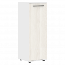 Шкаф средний узкий EMCS 42.1 Ясень Траун/Черный/Белый 426х430х1199 EDIS