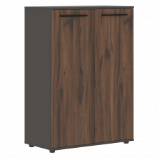 Шкаф средний широкий EMCS 85.1 Дуб Денвер тёмный/Черный/Мокко 852х430х1199 EDIS