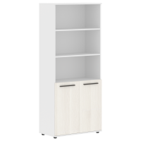 Шкаф высокий широкий EHCS 85.5 Ясень Траун/Мокко/Белый 852х430х1967 EDIS