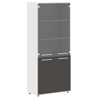 Шкаф высокий широкий EHCS 85.2 Мокко/Белый/Белый 852х430х1967 EDIS