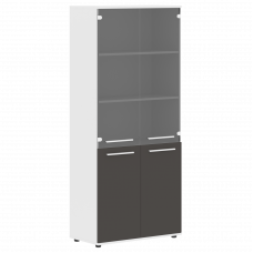 Шкаф высокий широкий EHCS 85.2 Мокко/Белый/Белый 852х430х1967 EDIS
