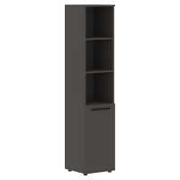 Шкаф высокий узкий EHCS 42.5 Мокко/Черный/Мокко 426х430х1967 EDIS