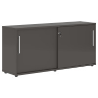 Шкаф низкий с дверьми купе ELC 1643 Мокко/Белый/Мокко 1606х430х750 ЭДИС (EDIS)