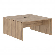 Стол двойной ED2ST 1580 Дуб Денвер светлый/Черный 1560х1606х750 EDIS